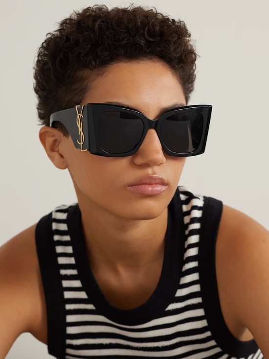 Saint Laurent Accessories - Saint Laurent YSL Classic Oversized Black Sunglasses